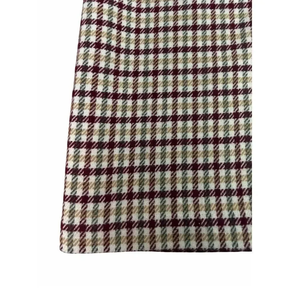 Talbots Women’s plaid straight skirt size 10